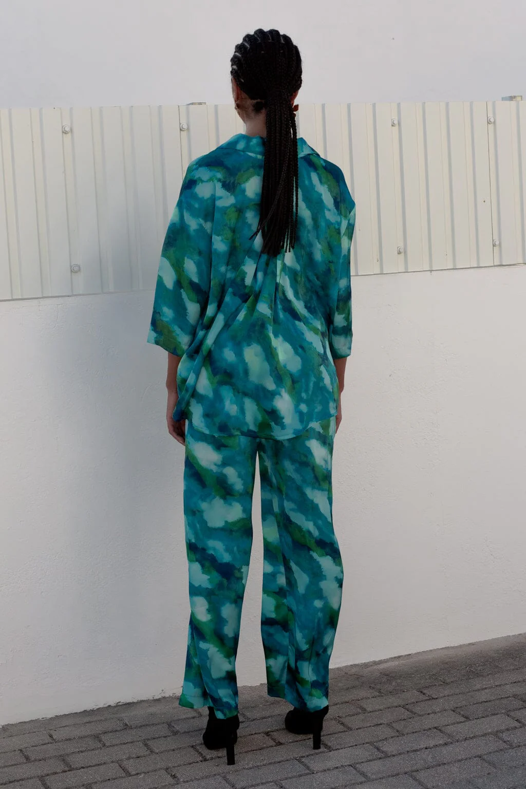 Chemise Diva tie & dye bleu - Image 4