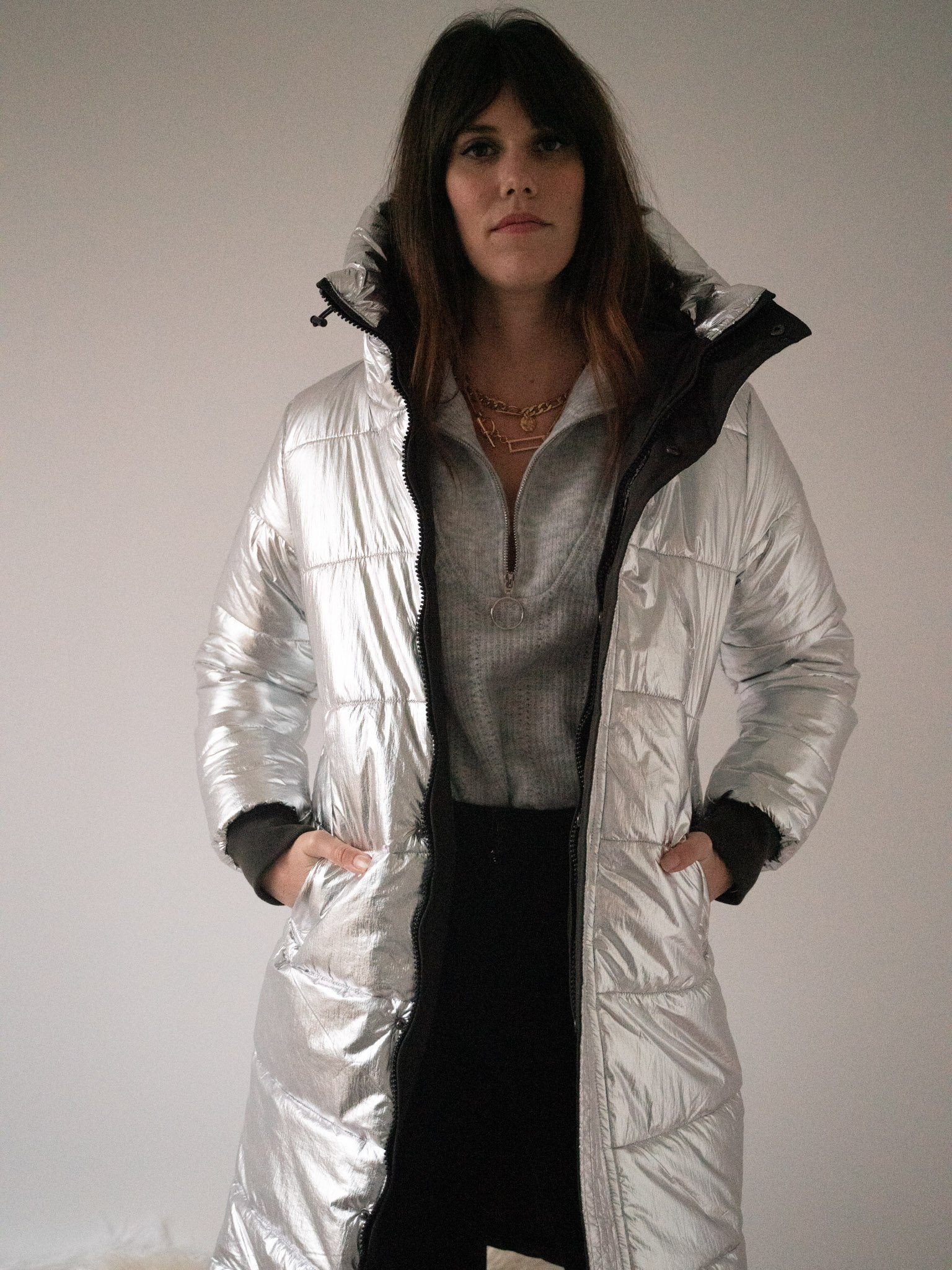 PARKA EMY argent