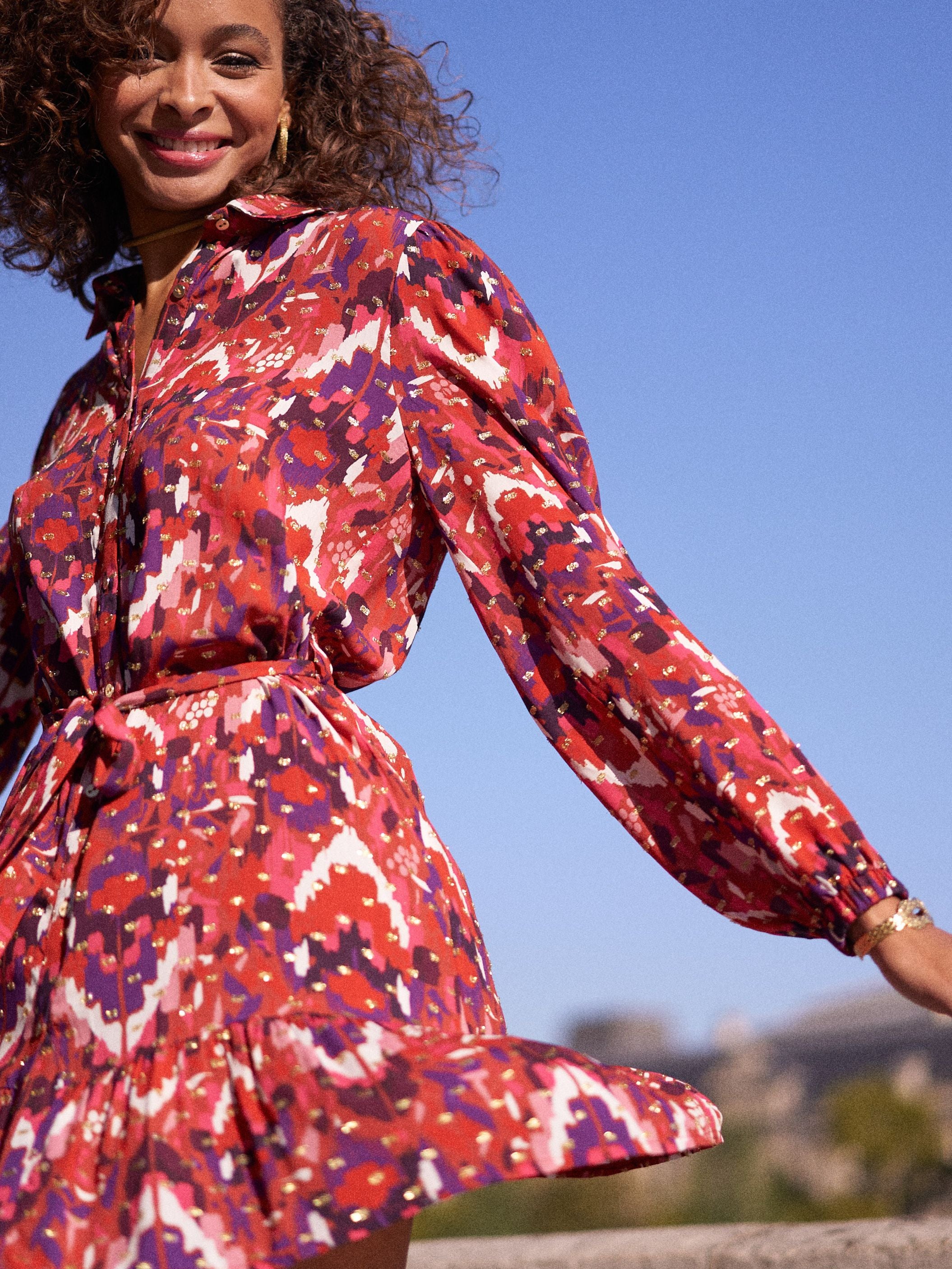 Robe Aliénor - imprimé lurex - Image 11