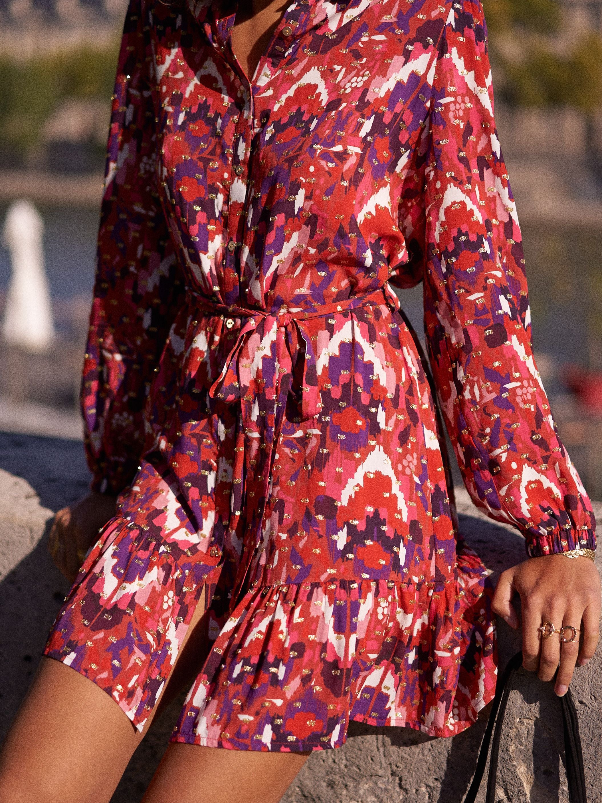 Robe Aliénor - imprimé lurex - Image 3