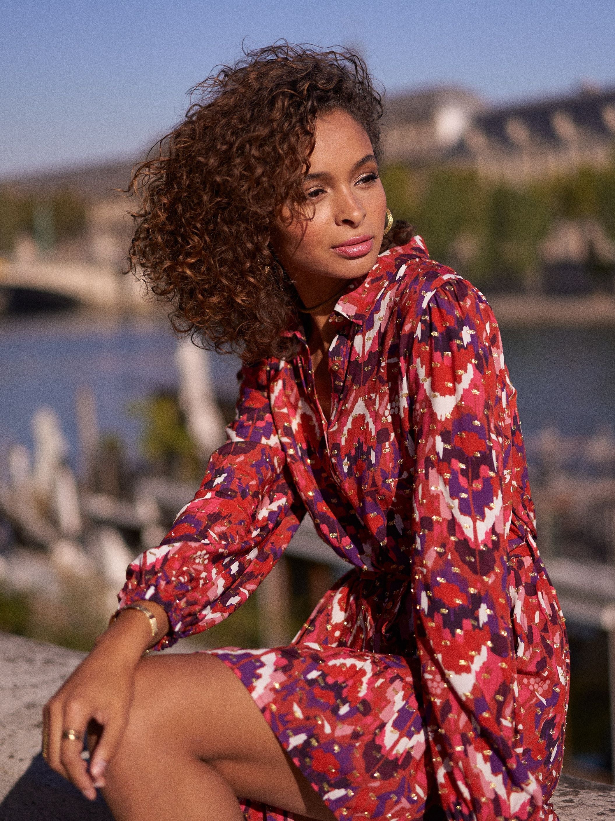 Robe Aliénor - imprimé lurex - Image 7