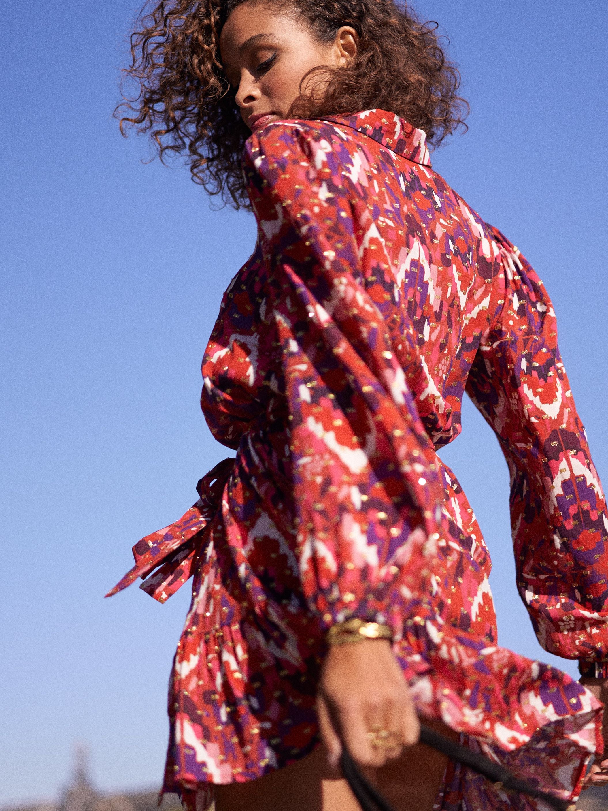 Robe Aliénor - imprimé lurex - Image 9
