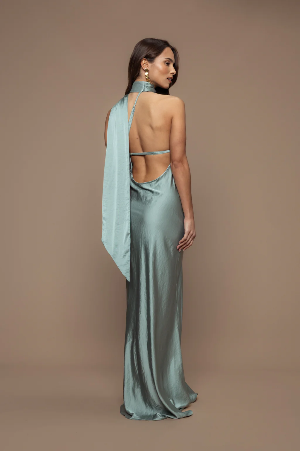 Robe écharpe allure sauge - Image 5