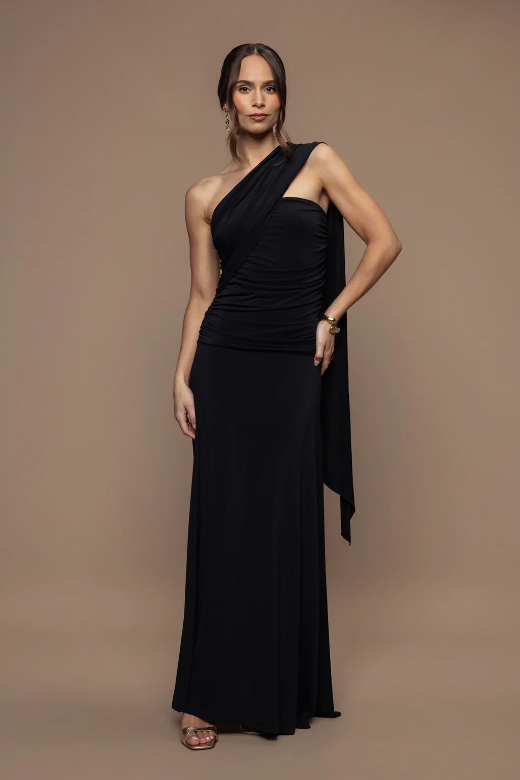 Robe écharpe Fatale Noir - Image 5