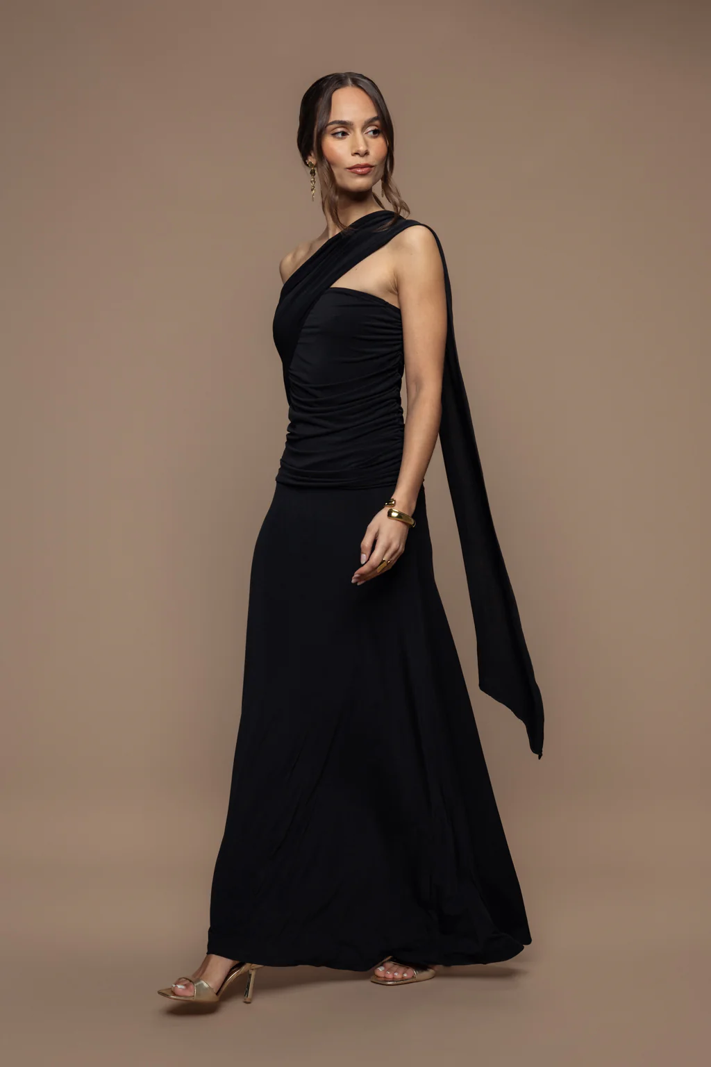 Robe écharpe Fatale Noir - Image 6