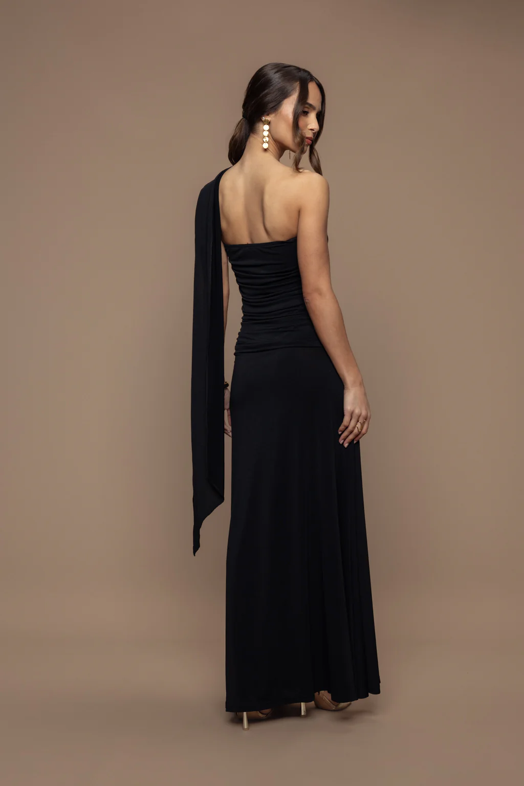 Robe écharpe Fatale Noir - Image 7