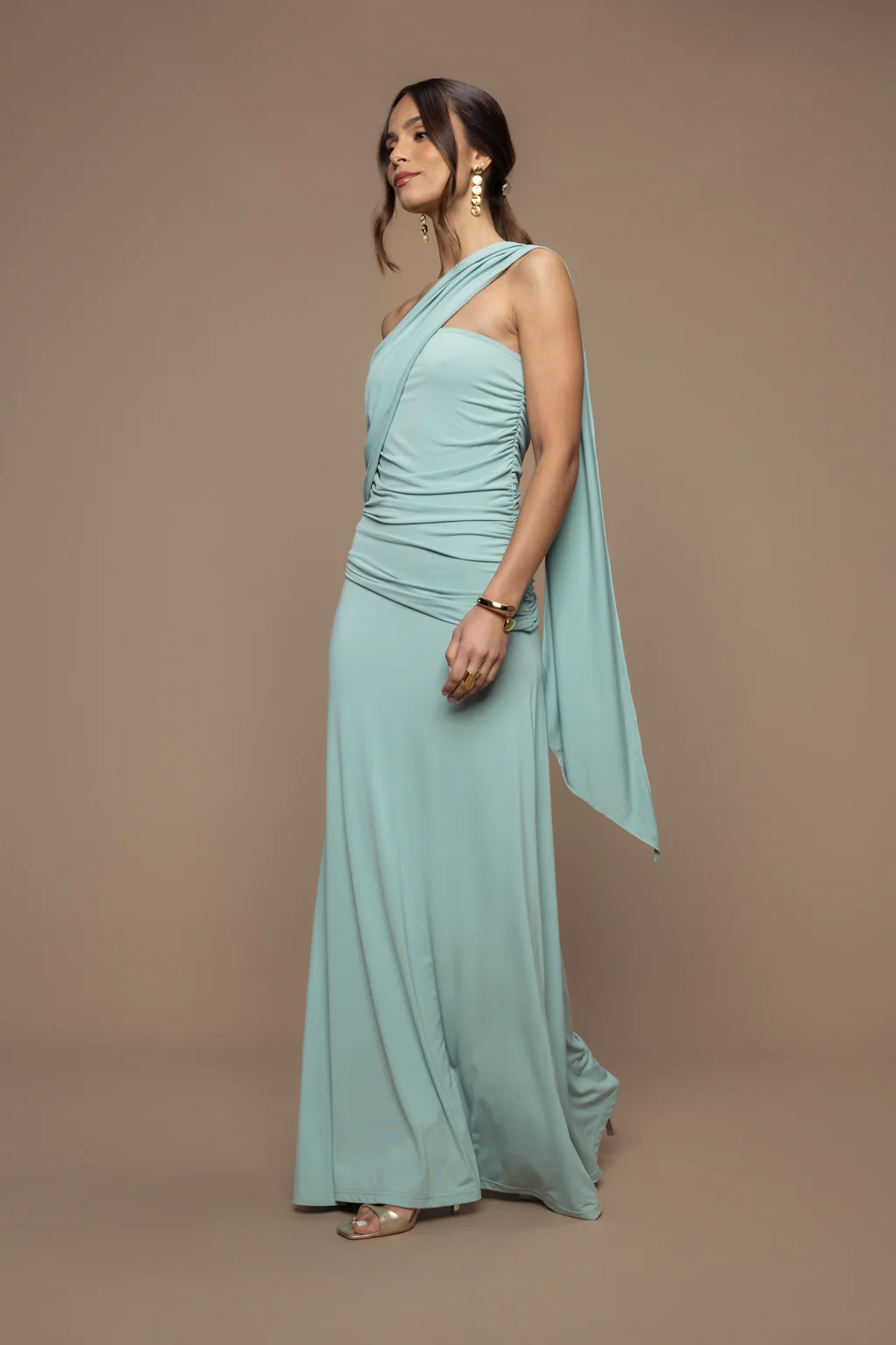 Robe écharpe Fatale sauge - Image 3