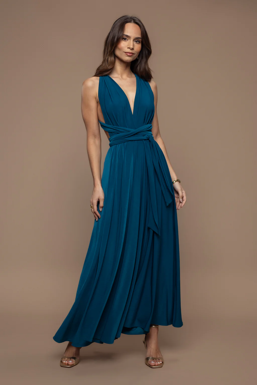 Robe Prestance bleu canard - Image 3