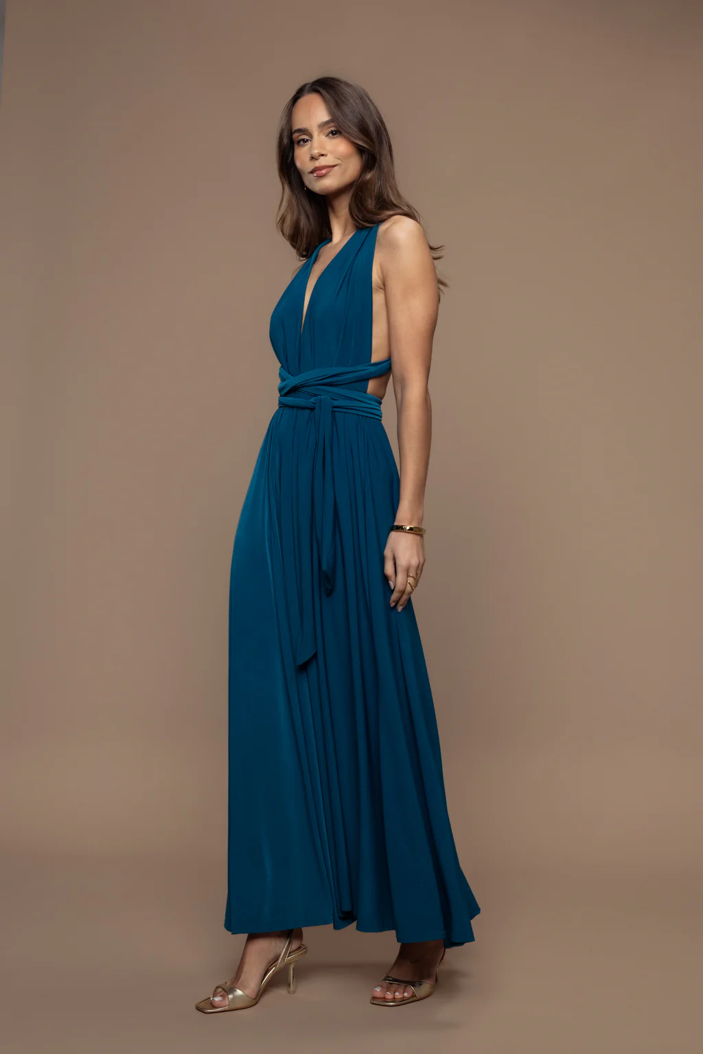 Robe Prestance bleu canard - Image 4
