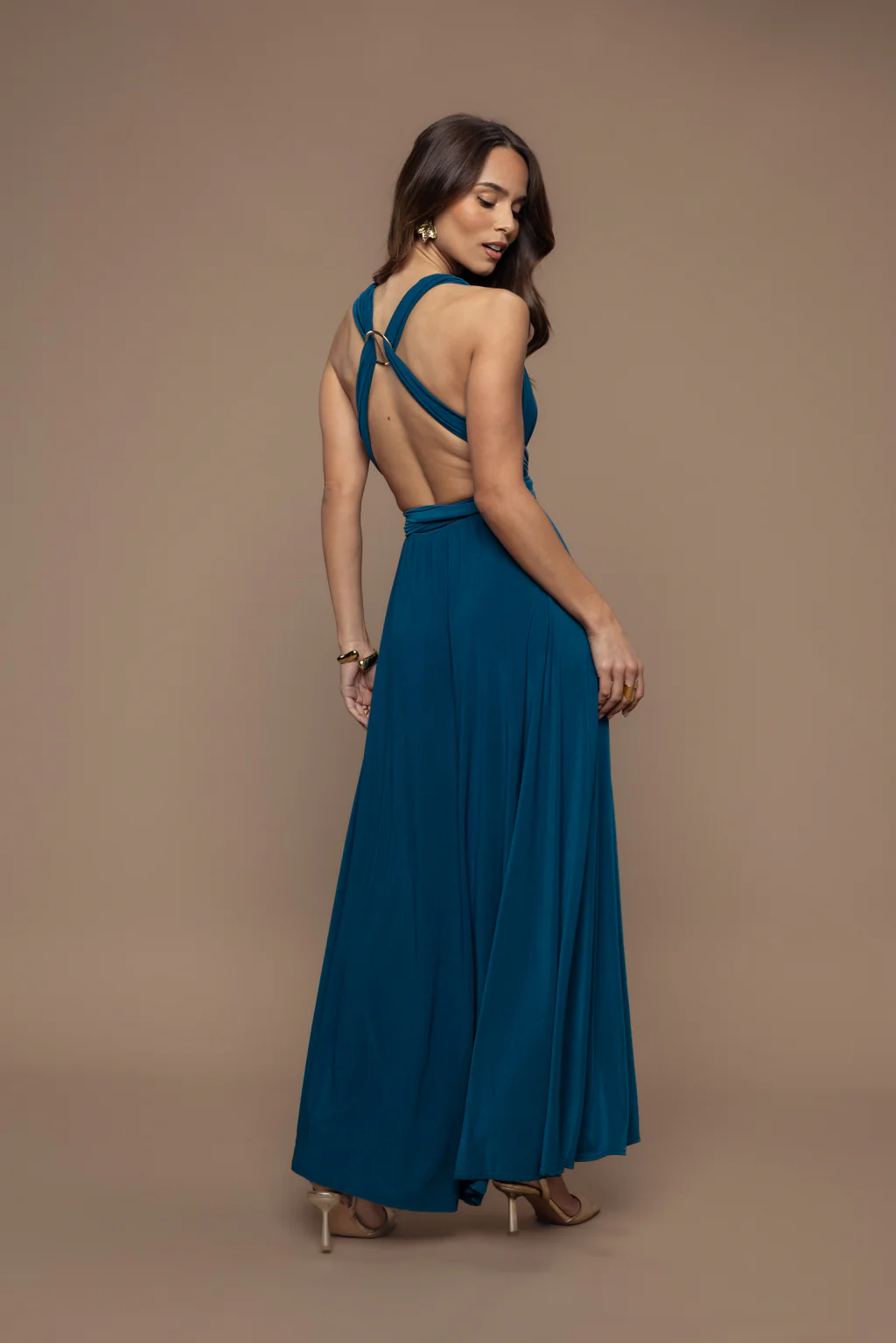 Robe Prestance bleu canard - Image 5