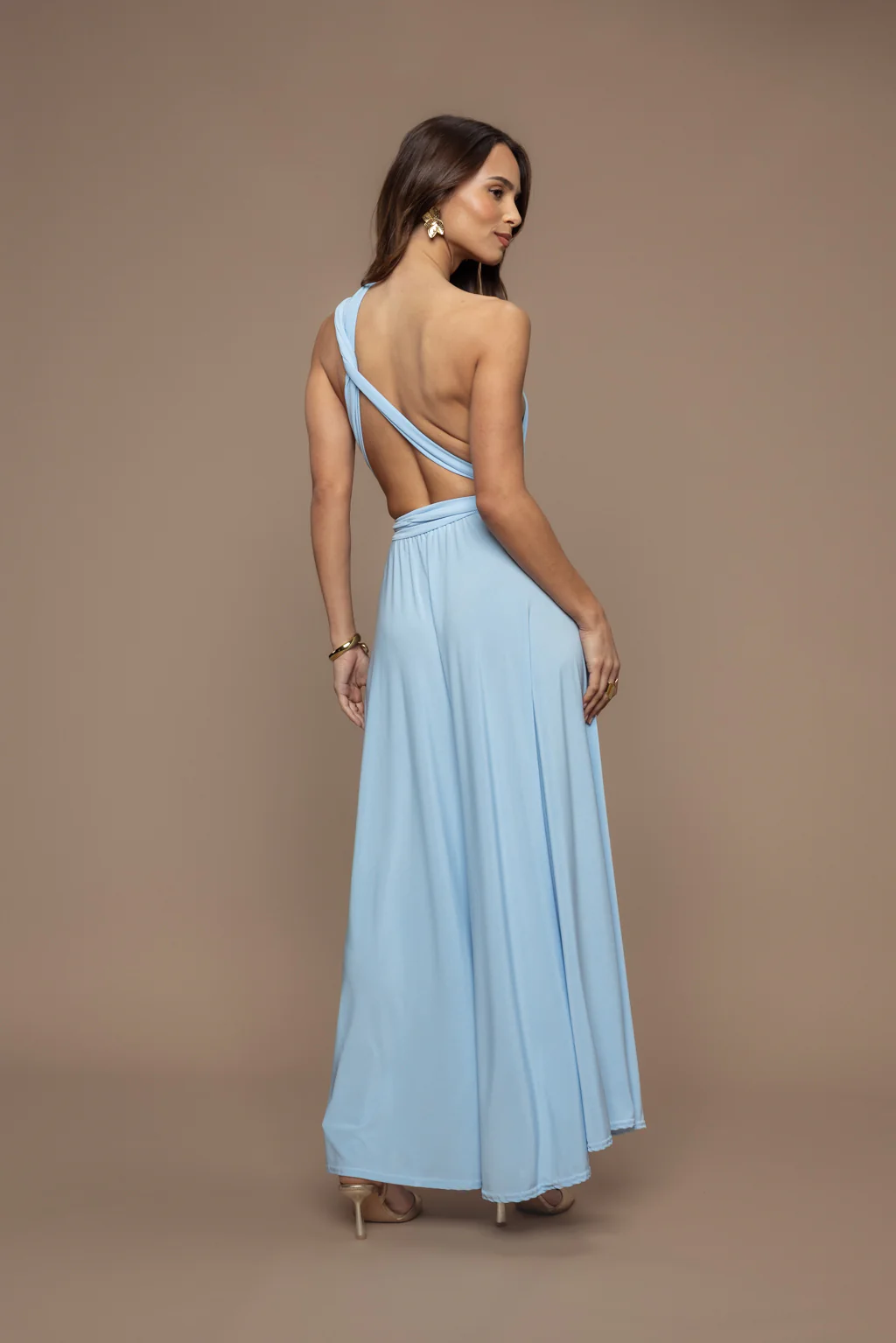 Robe Prestance bleu ciel - Image 6