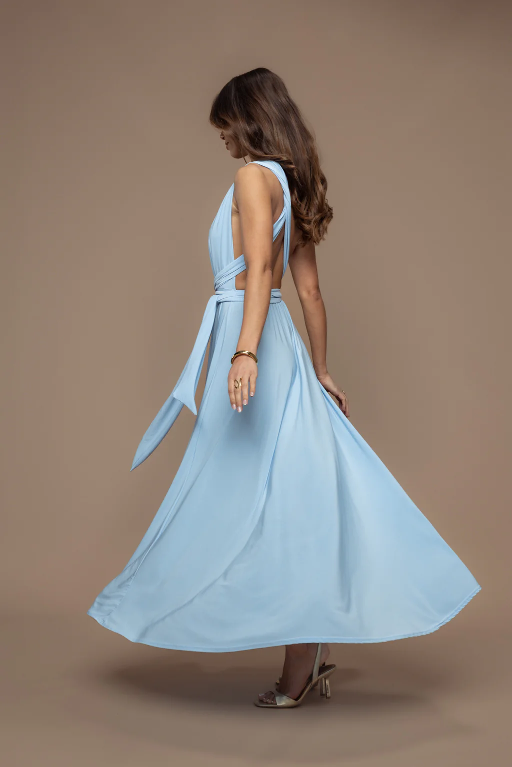 Robe Prestance bleu ciel - Image 7
