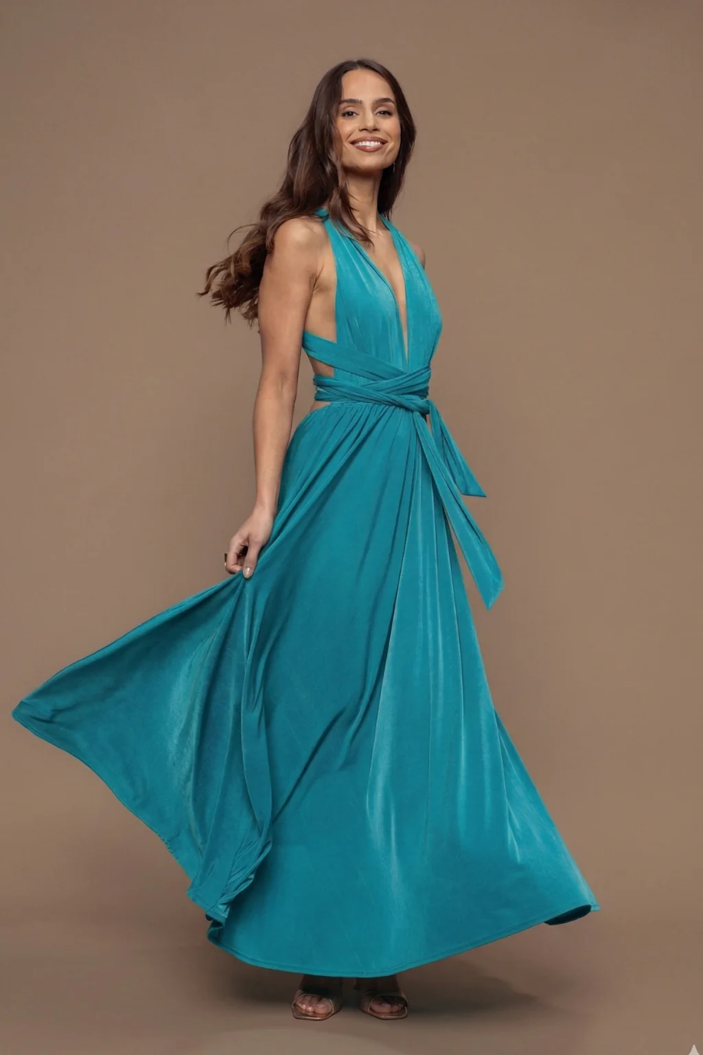 Robe Prestance turquoise