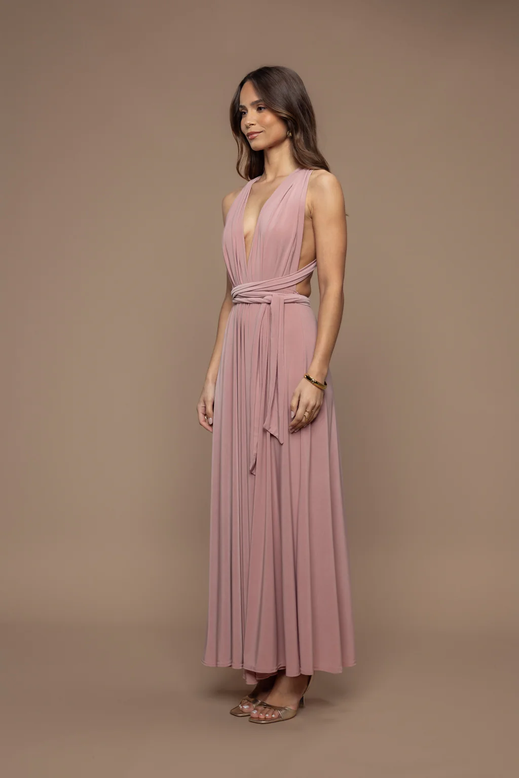 Robe Prestance Rose poudré - Image 3