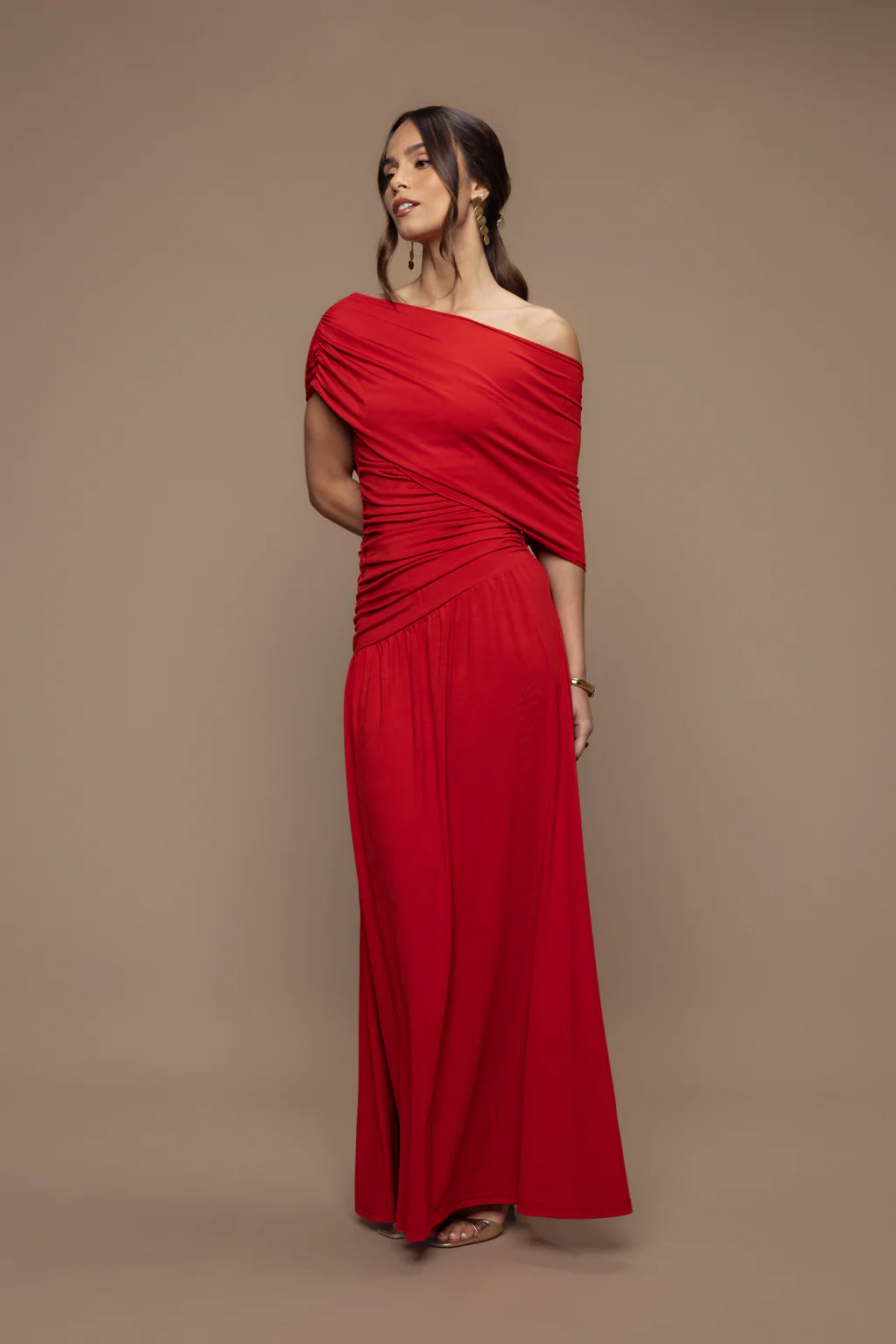 Robe promise rouge brique - Image 3
