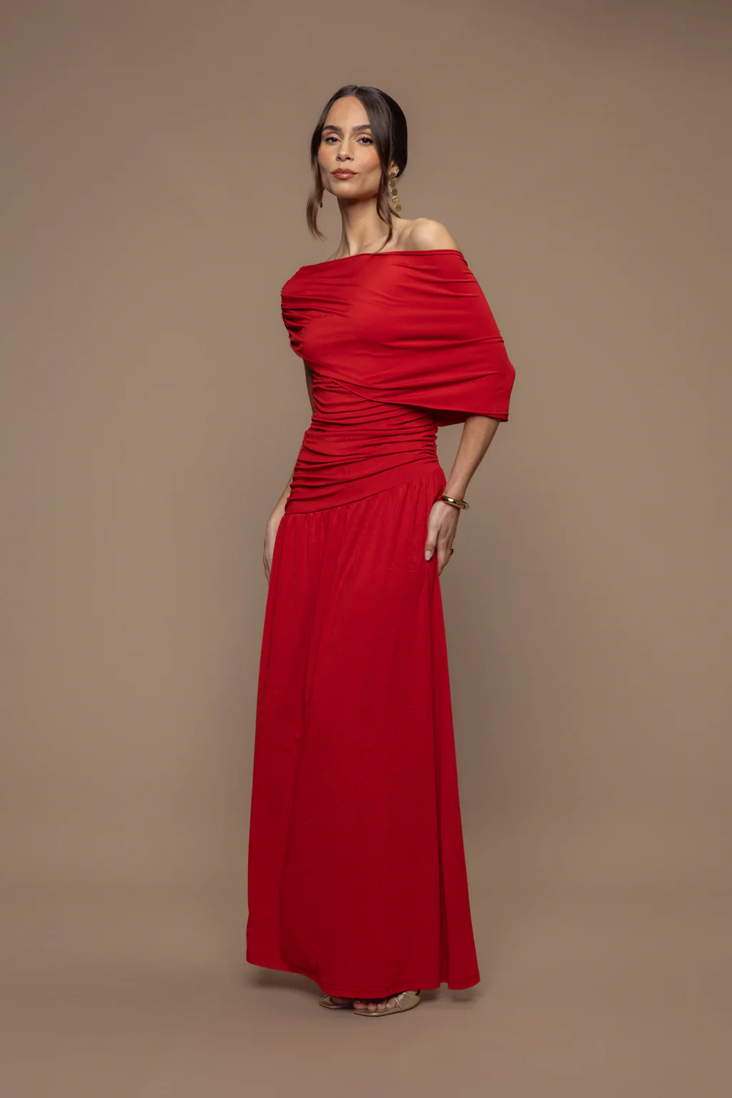 Robe promise rouge brique - Image 4